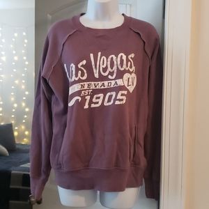 Las Vegas Nevada Purple Sweatshirt with Pocket